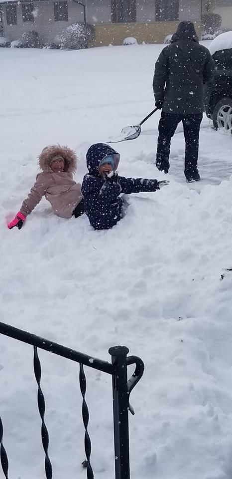 Time to build a snow fort!